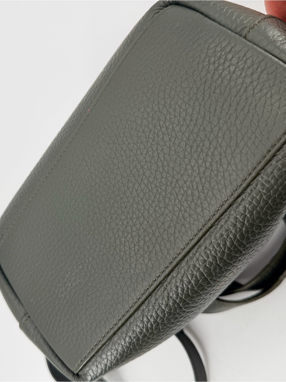 Cuyana Dark Olive Mini System Tote Bag + Crossbody Strap - Picture 8 of 9